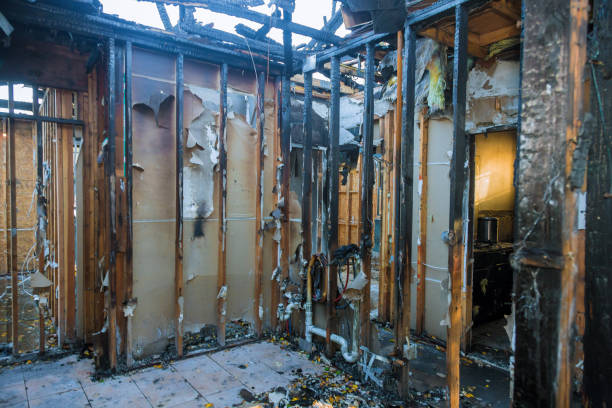 Professional Fire Damage Removal technician working in Marion Center, MA